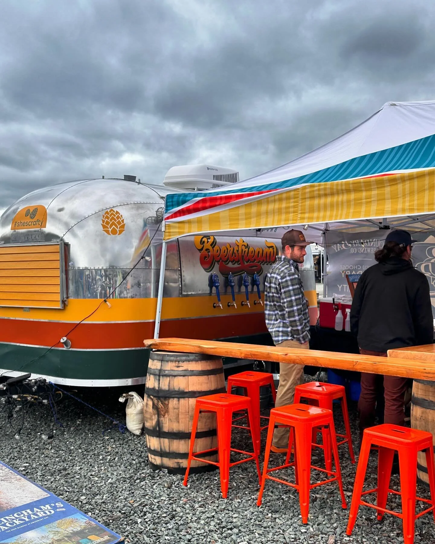 April Brews Day! Come check us out, hosted by @bbaybrewery. Bring your umbrella and your tickets!! Proceeds go to @maxhigbeecenter