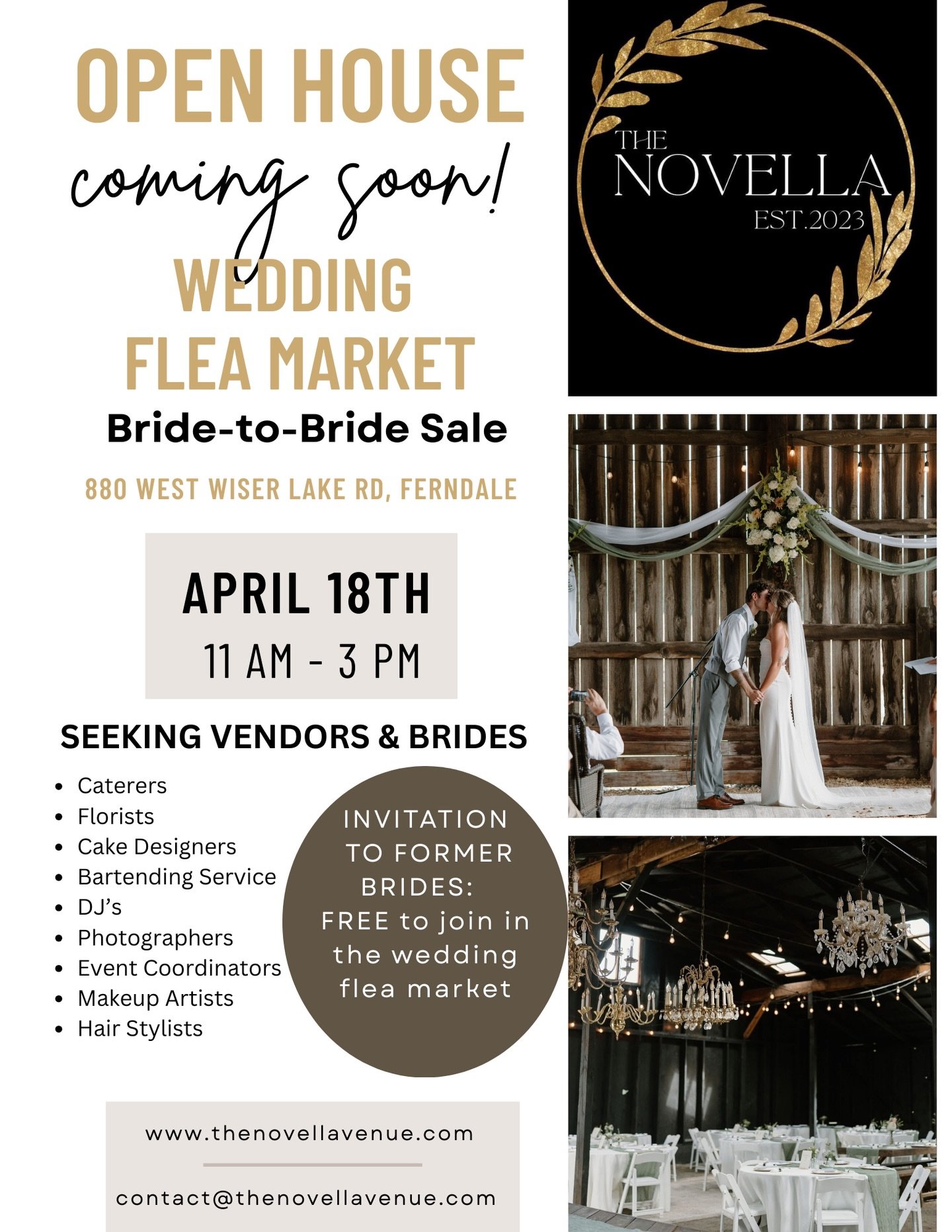 Come check us out and many other awesome vendors at the Novella, April 18th! 🍻