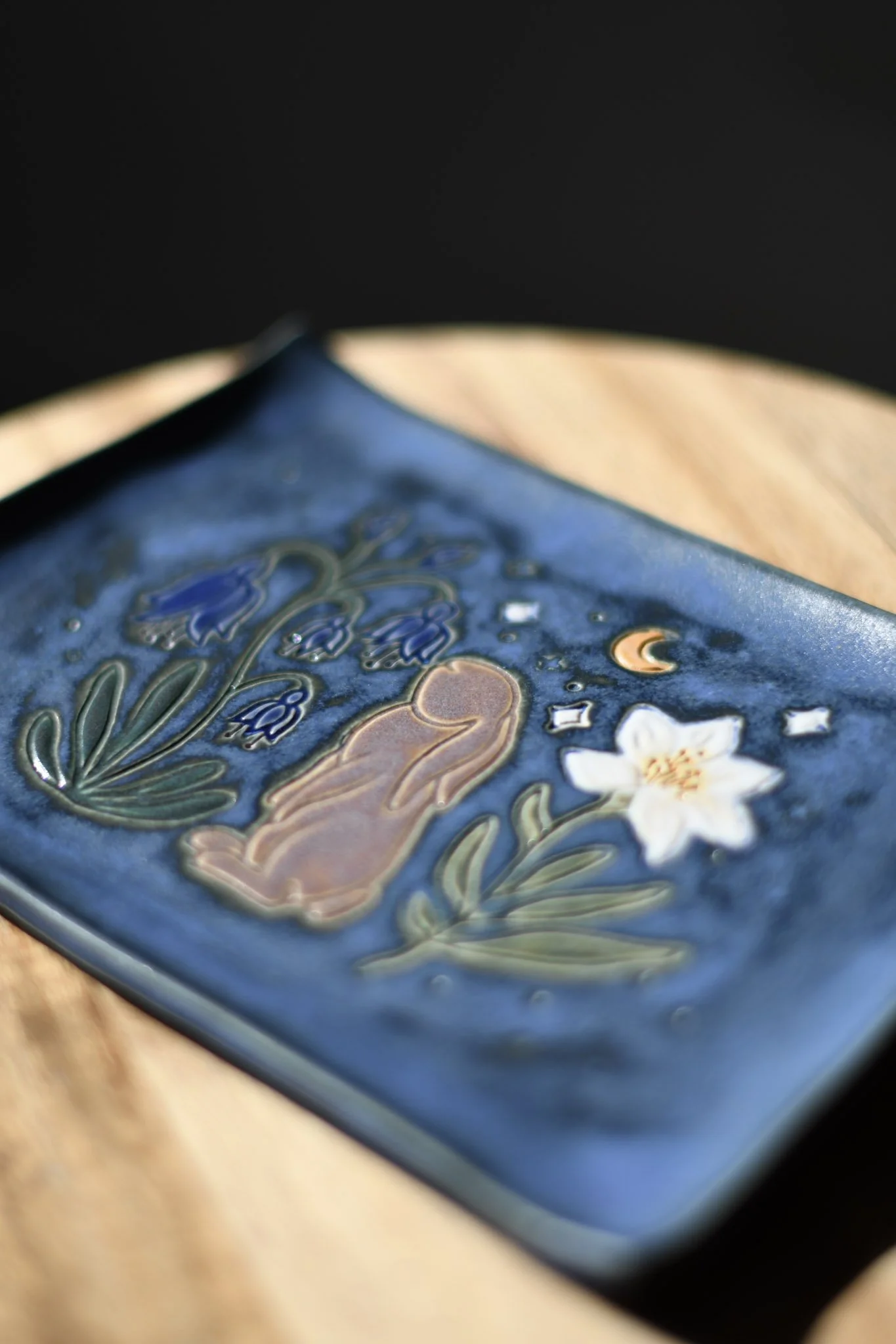 Midnight Bunny Moon Catch-All Dish