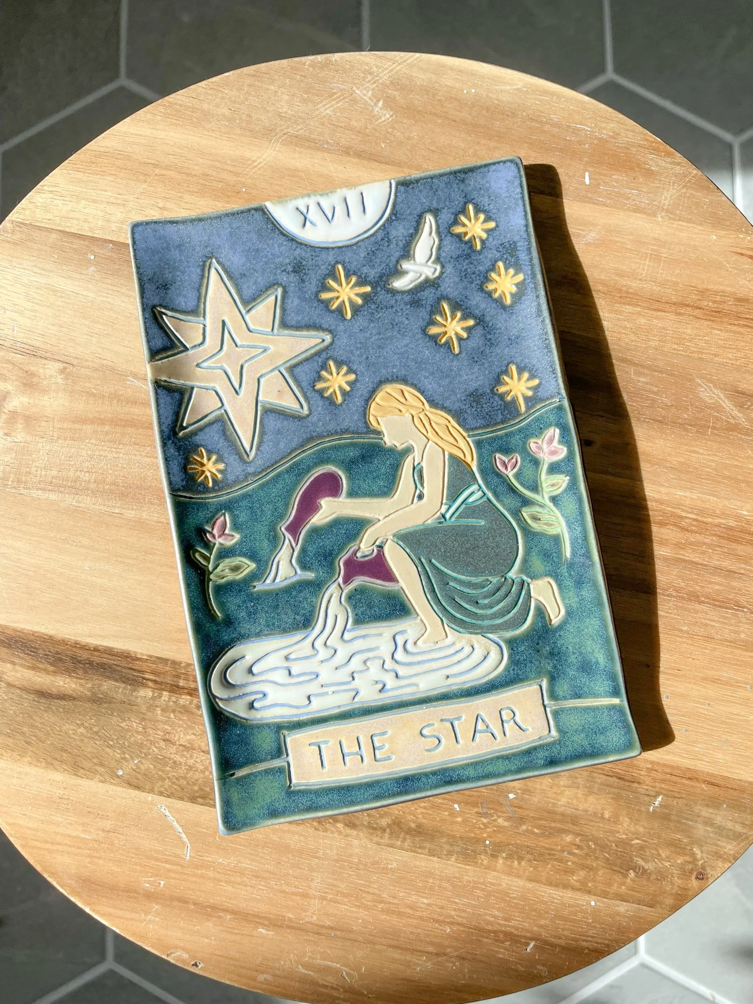 The Star Tarot Card Mini Catch All Dish