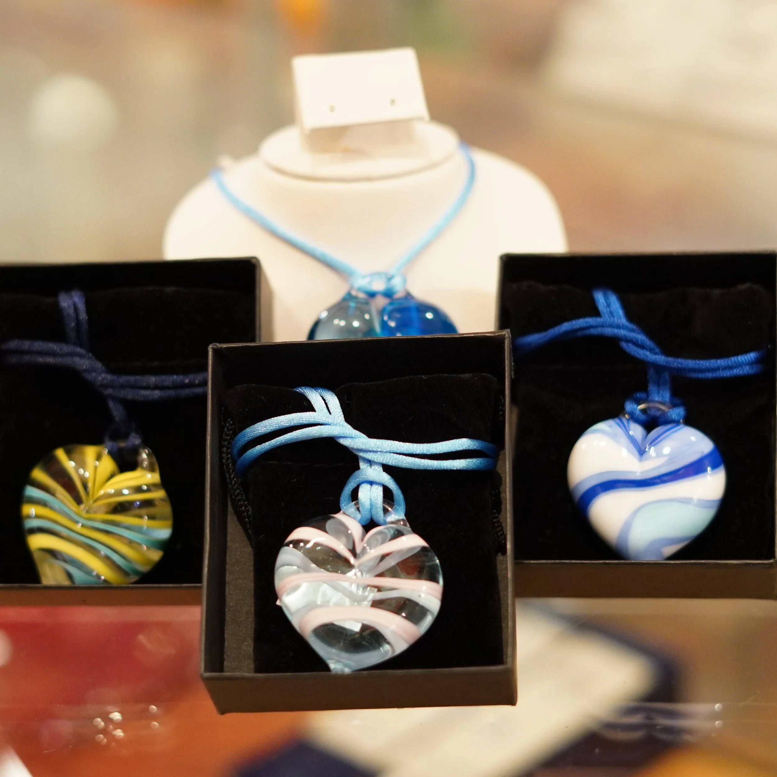 art-murano-glass-heart-pendant-necklaces-the-french-kitchen-4th-floor-westin-bonaventure-hotel.JPG