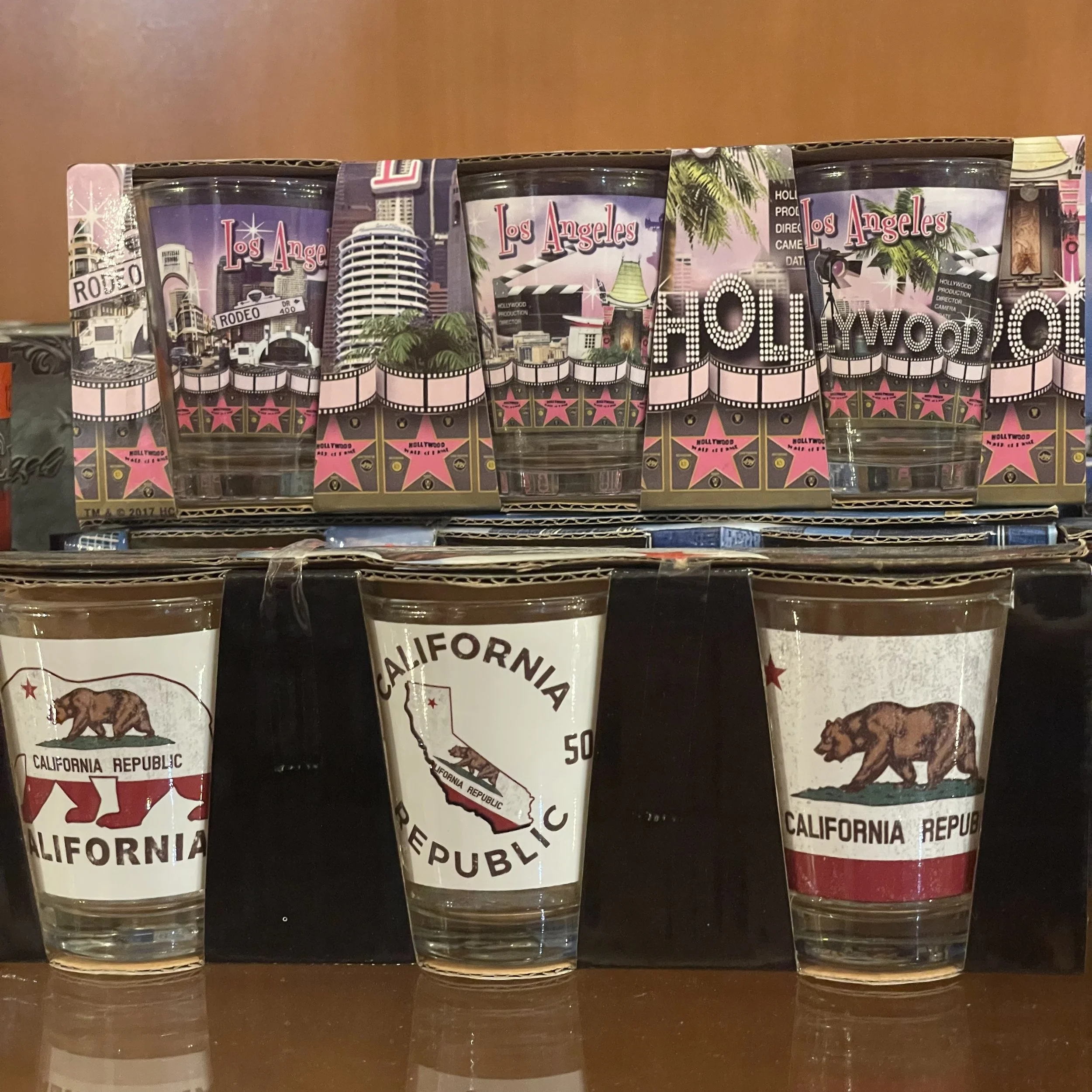 California souvenir shot glass available at The French Kitchen Convenience & Liquor Store