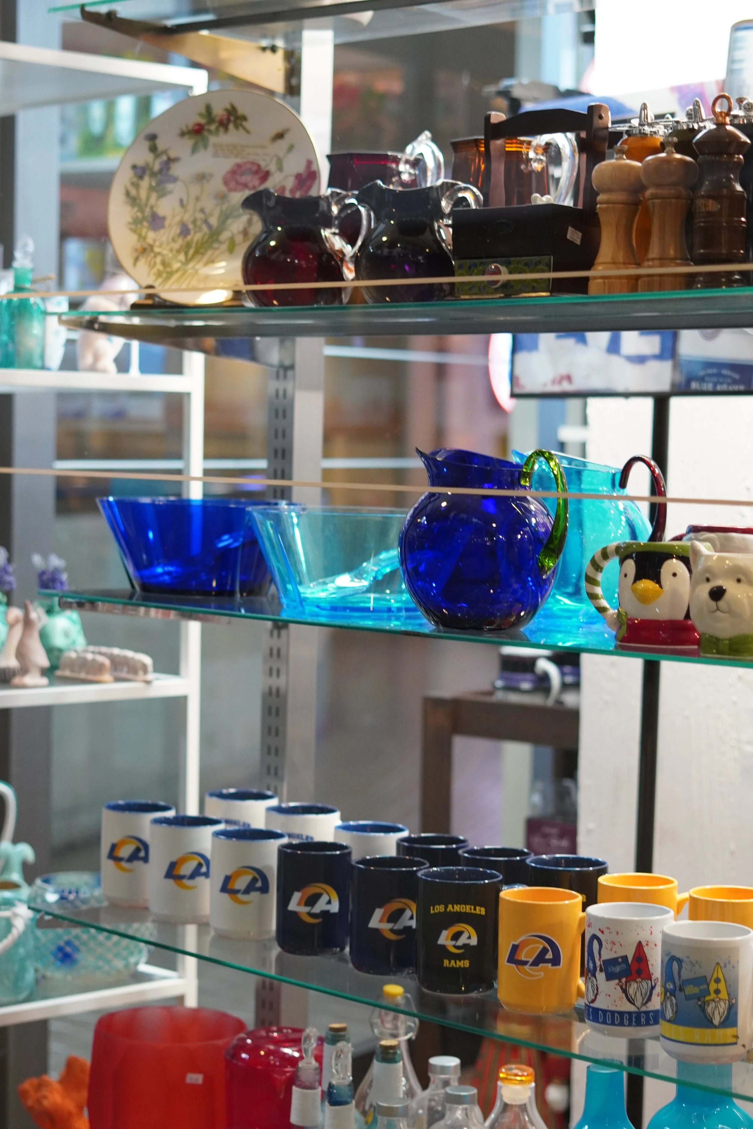 assorted decoration items available at The French Kitchen, one-stop shop on 4th floor Westin Bonaventure Hotel in Downtown LA