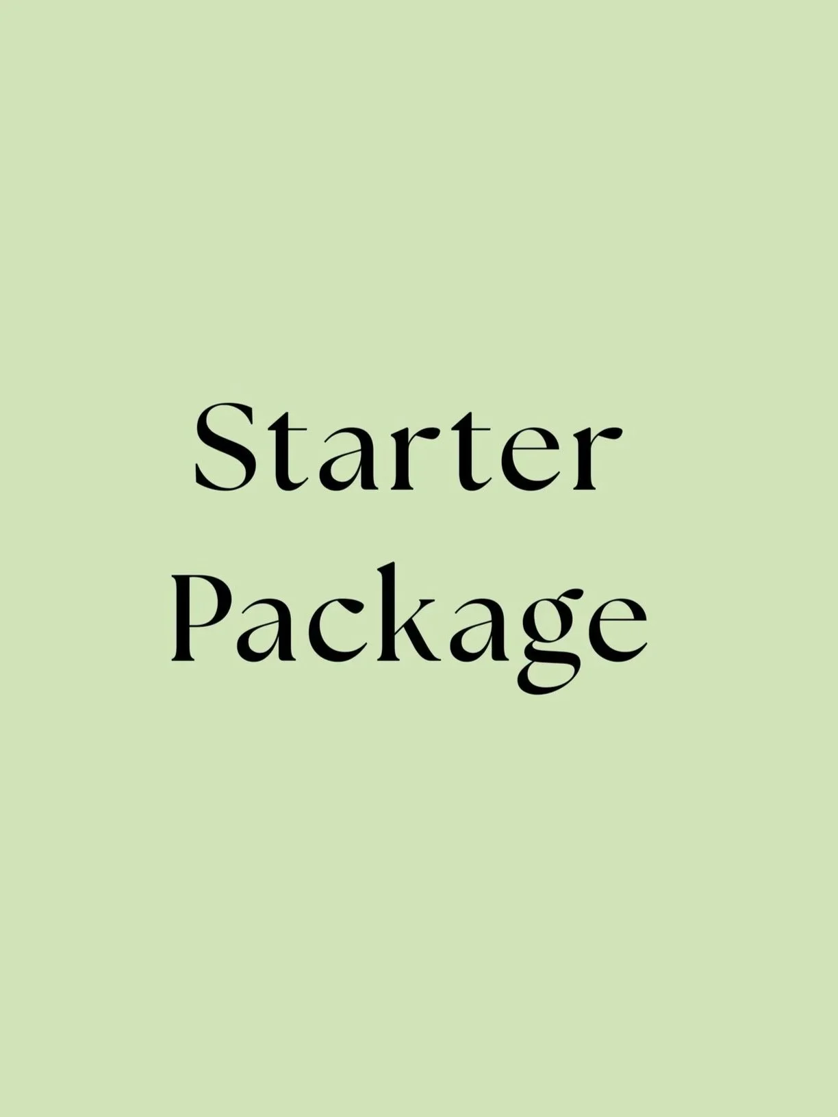 Starter Package