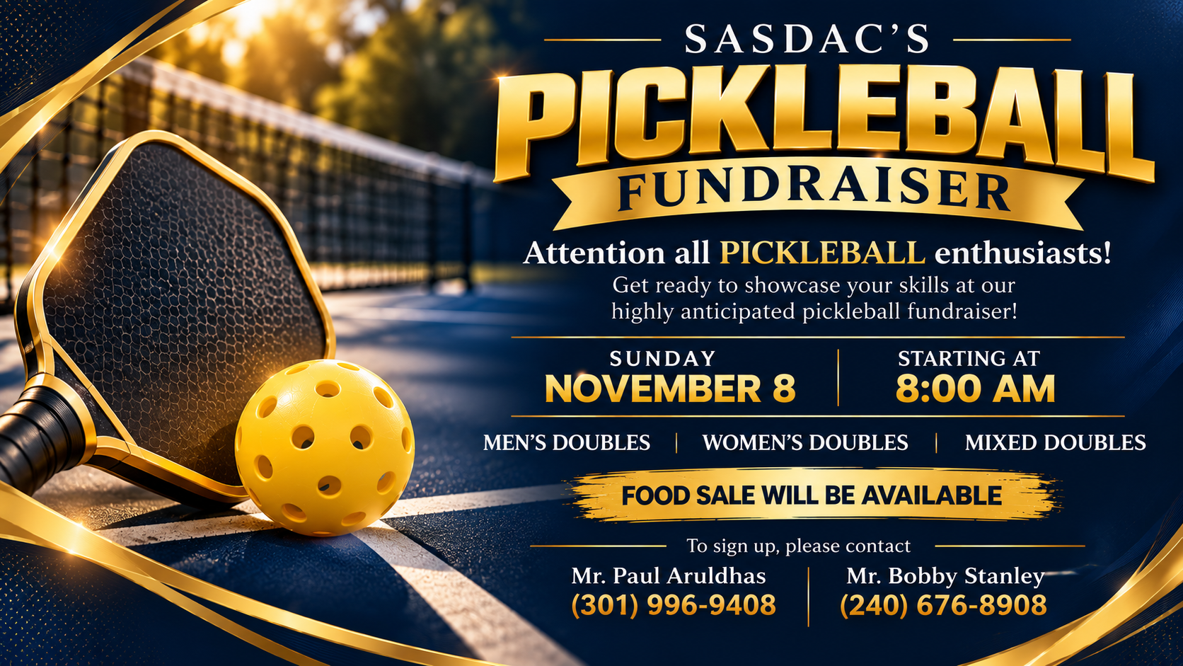SASDAC’s Pickleball Fundraiser Poster.png