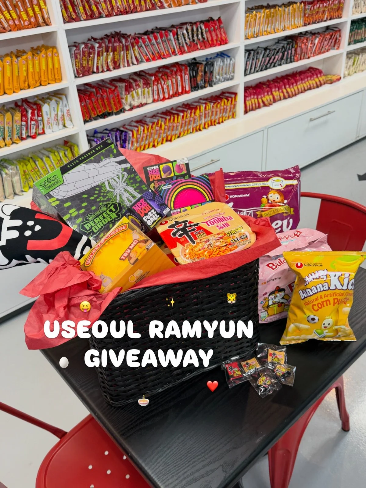 🎉🎉10K FOLLOWER GIVEAWAY 🎉🎉
We&rsquo;ve hit 10k followers on TikTok! Here&rsquo;s a big thank you ☺️ 

ENTER FOR A CHANCE TO WIN:
🐯 Pok&eacute;mon ETB
🐯 2x Needoh 
🐯 Cheese Squishy
🐯 Ramyun Croc Jibbitz
🐯 Nongshim Toomba &amp; Samyang Buldak 