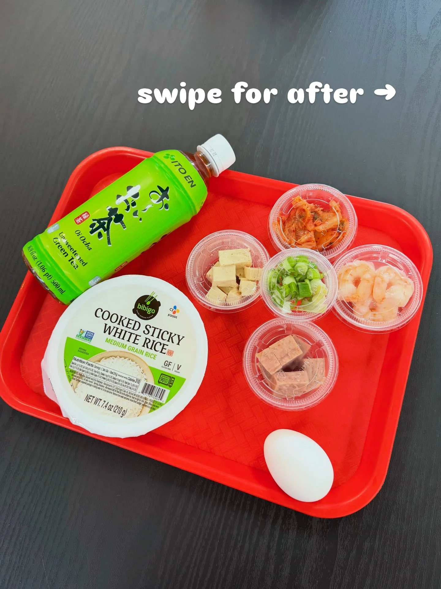 Build your own rice bowl???? 🙀 A million times yes!!!!
For this rice bowl, we&rsquo;ve added:
- spam
- egg
- shrimp 
- green onion
- kimchi 
With chili oil and soy sauce from our sauce bar, of course!! 
This combo is ONLY $7.50 and SO filling! 
Also