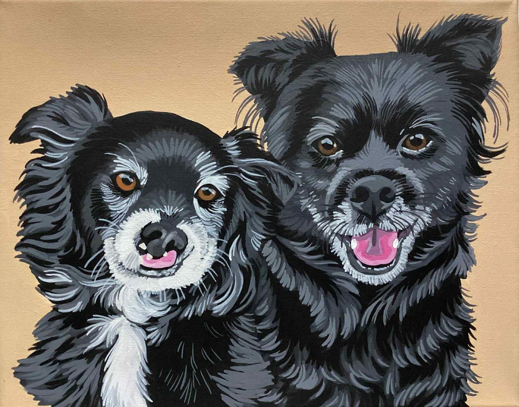 VICKY & BOBBY
peinture acrylique sur toile rectangle