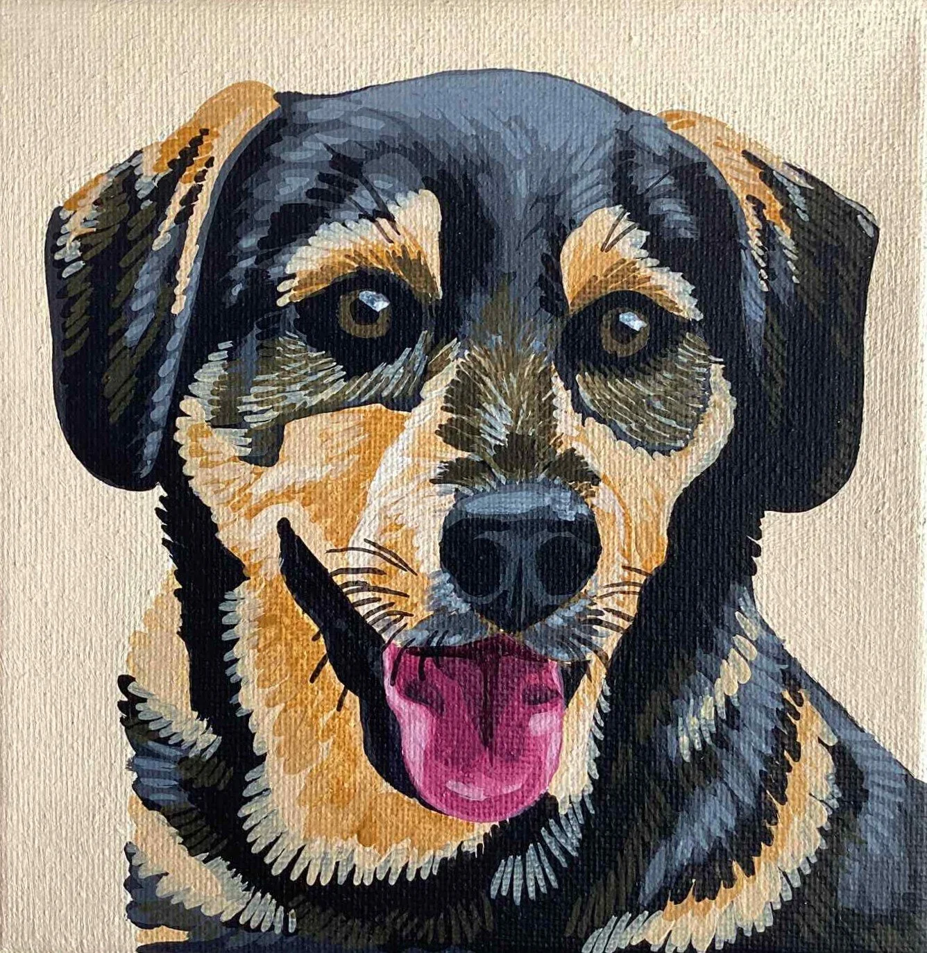 LOUMEO
peinture acrylique sur toile petit carré