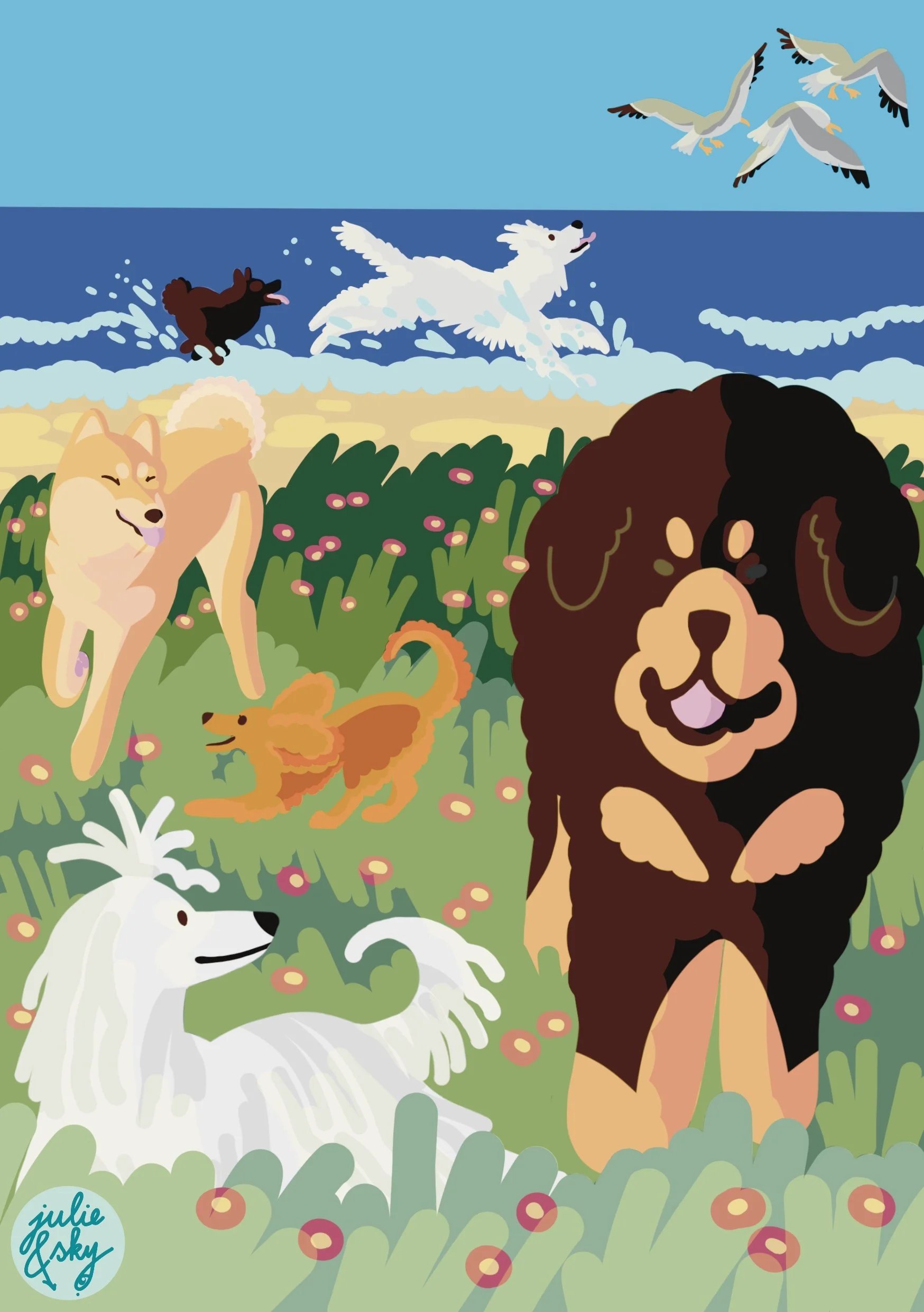 PRINT A5 "Journée à la plage"