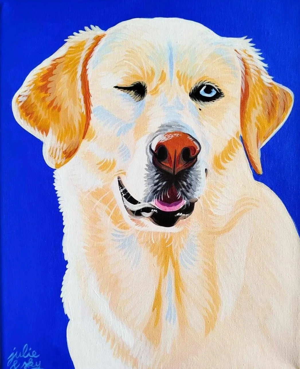 SKY
peinture acrylique sur toile rectangle