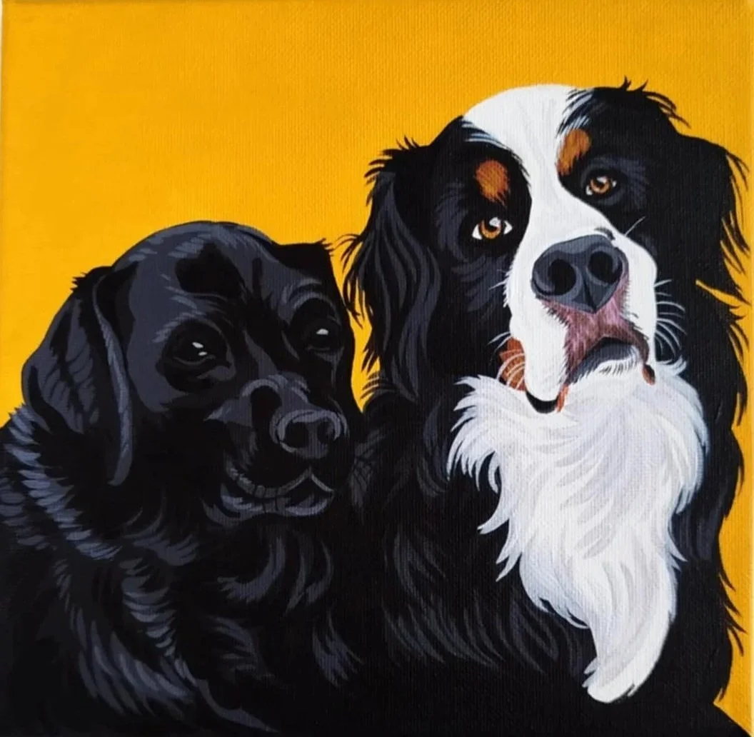 JOKE & ROUGAIL
peinture acrylique sur toile grand carré