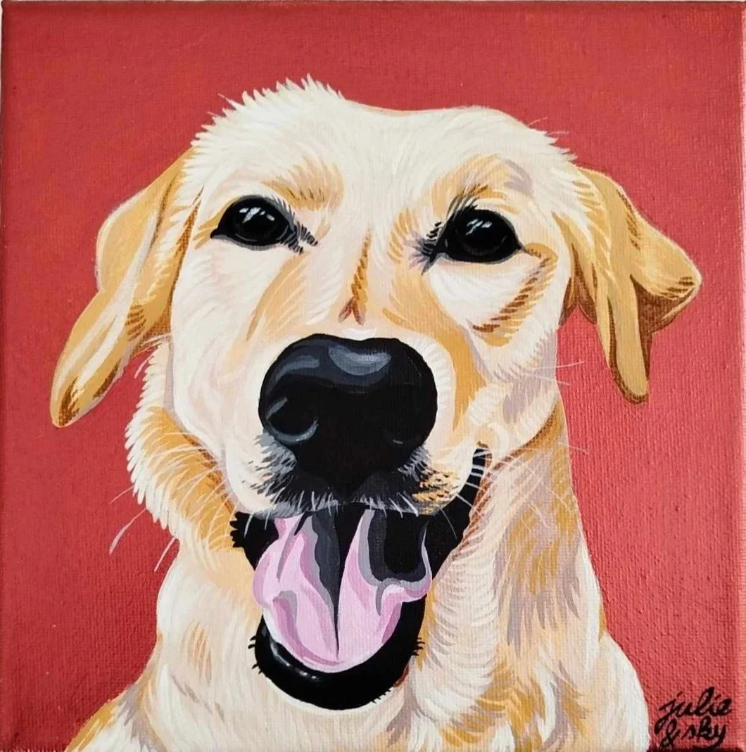 LETTY
peinture acrylique sur toile grand carré