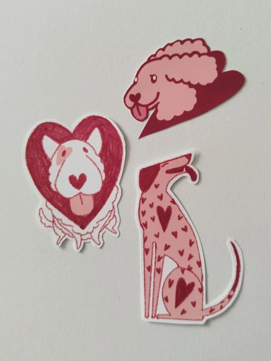 STICKERS pack "Je t'aime comme un chien"