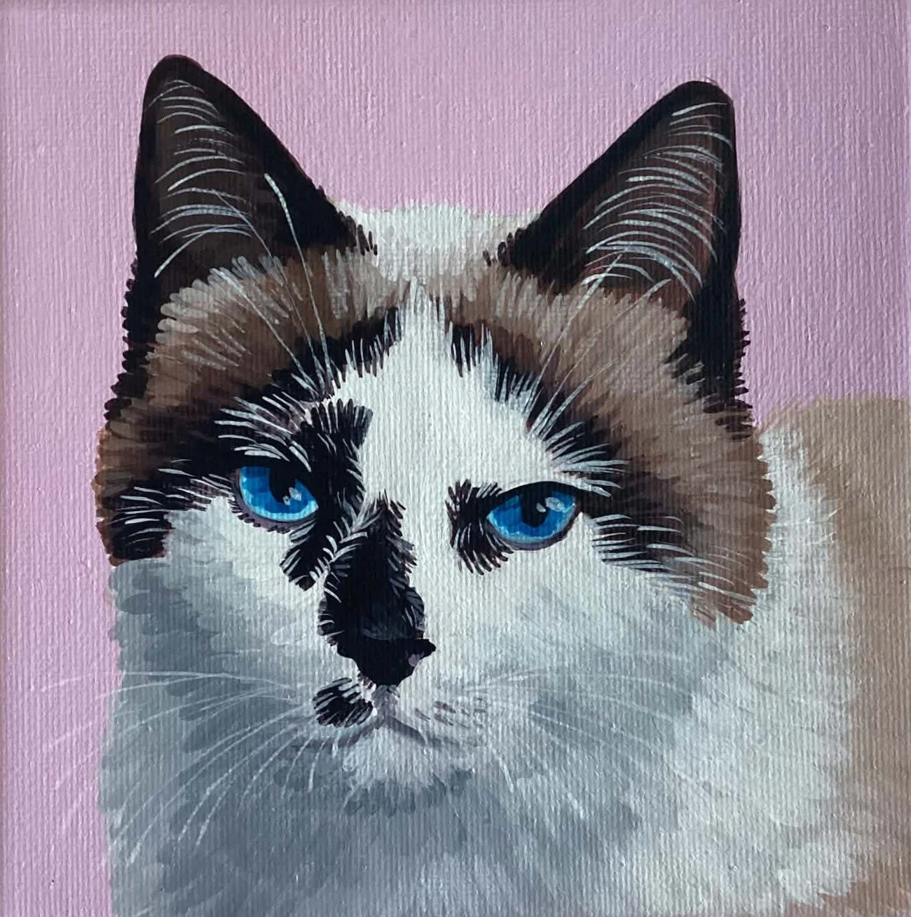 SPOTTY
peinture acrylique sur toile petit carré
