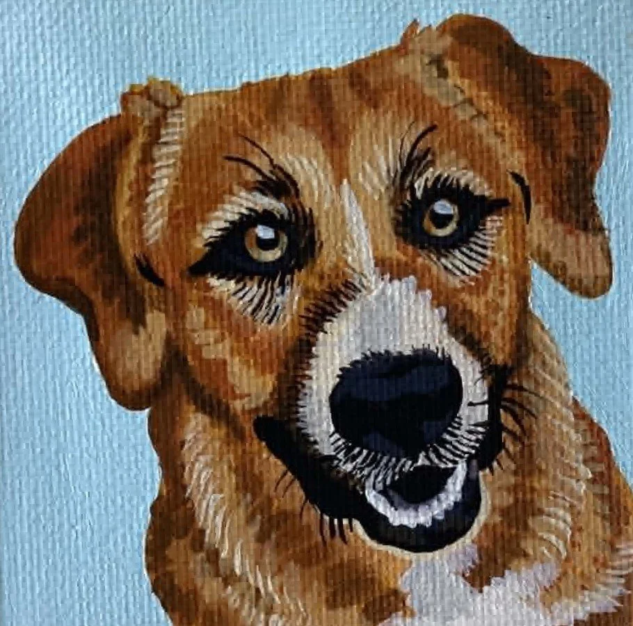 WOLFY
peinture acrylique sur toile mini carré