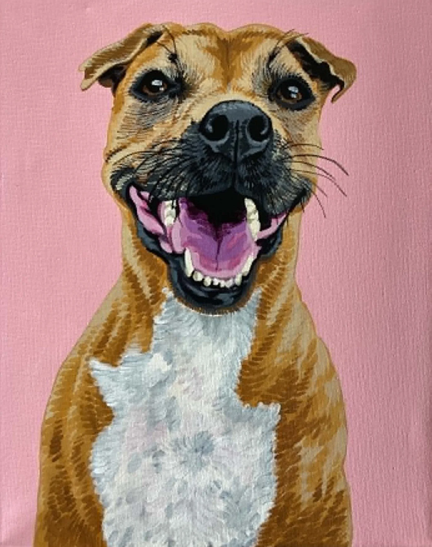 PORTRAIT toile A4 (1 animal)