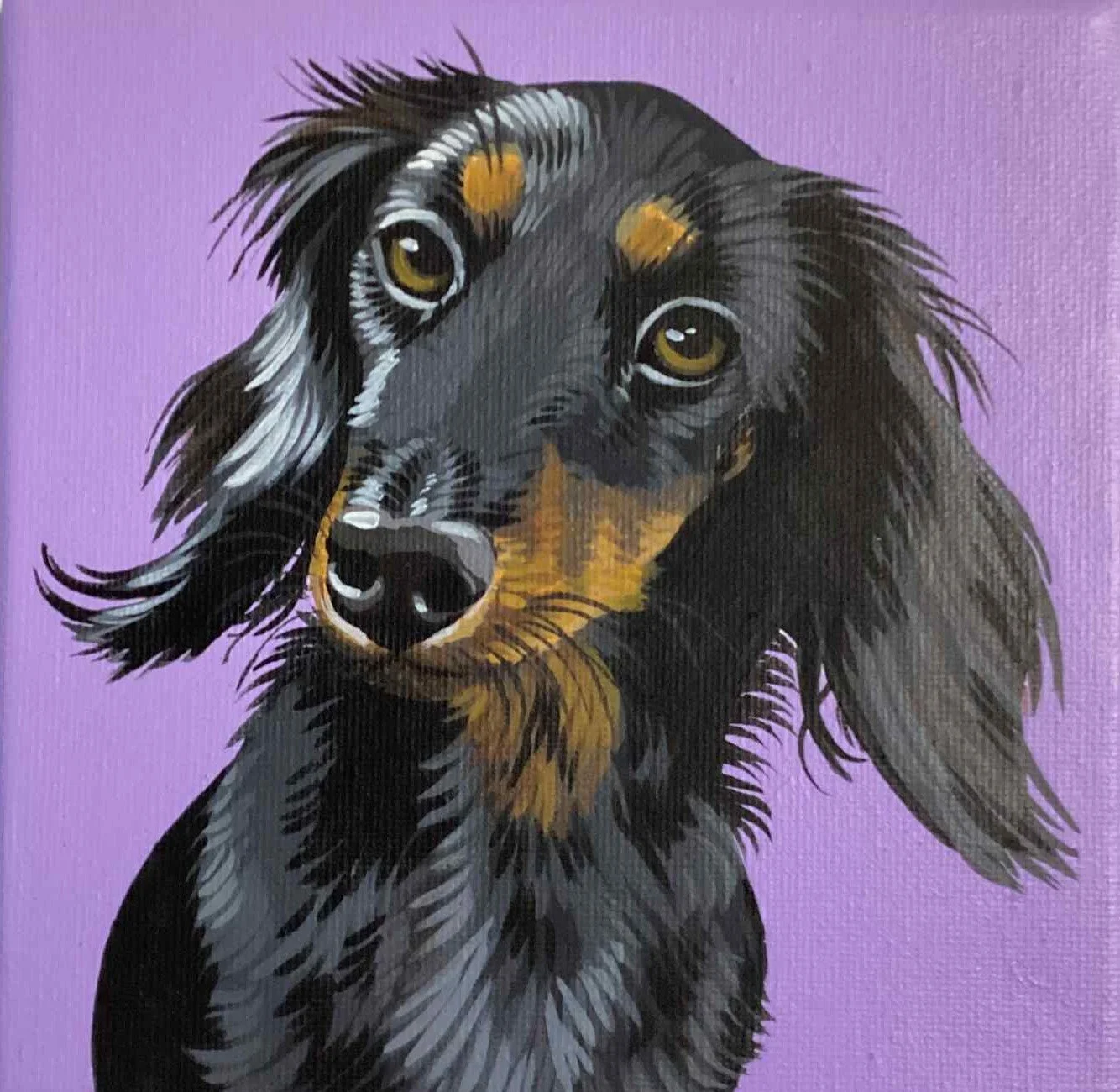 COLETTE
peinture acrylique sur toile petit carré