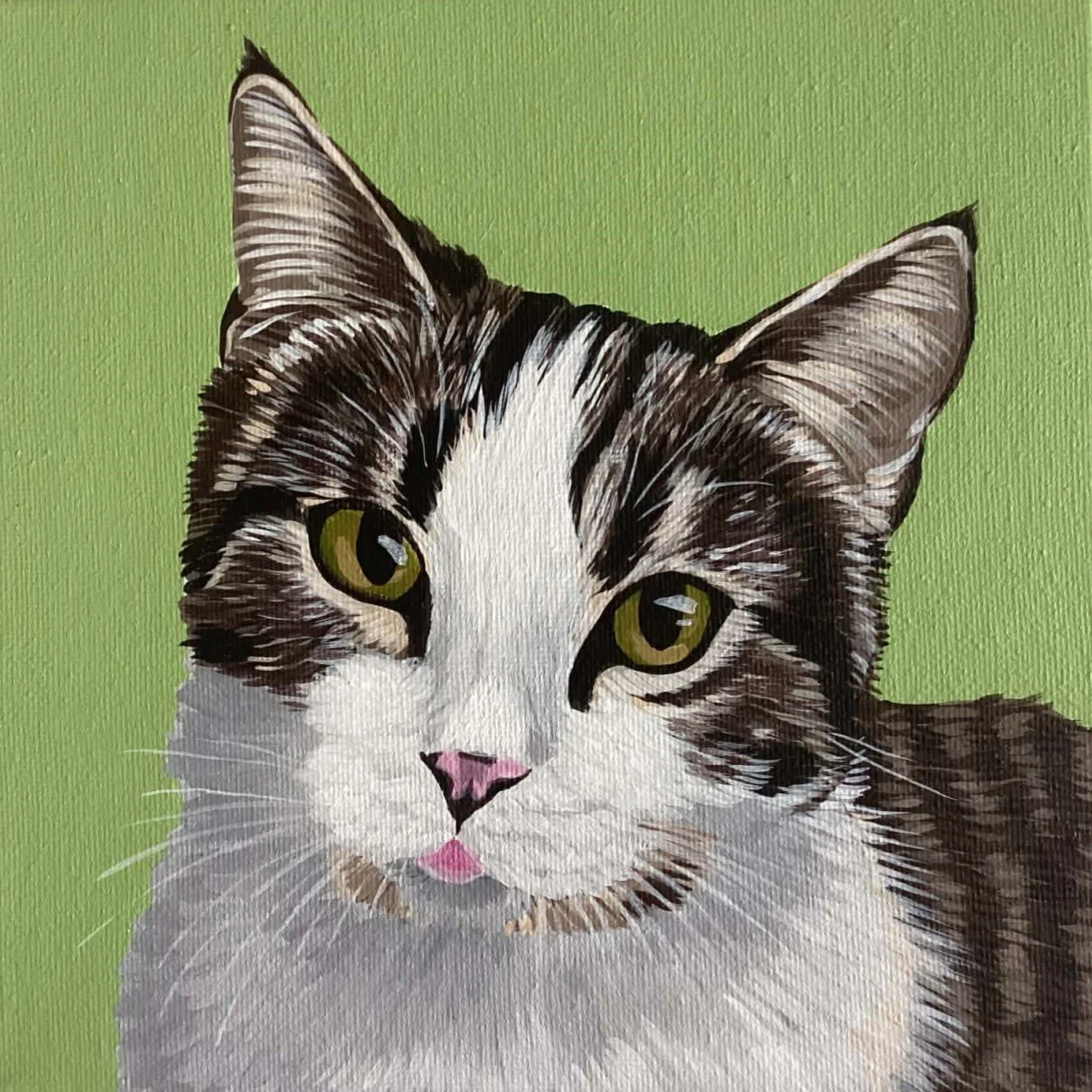 NALA
peinture acrylique sur toile grand carré