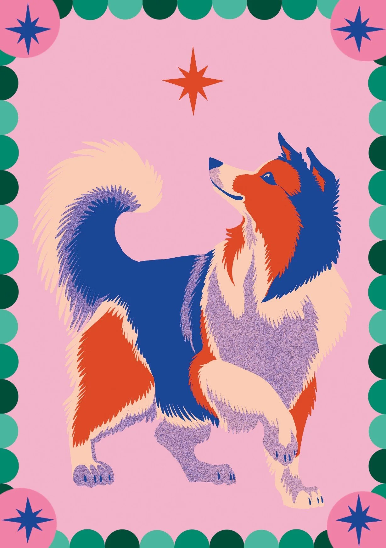 PRINT A6 shetland