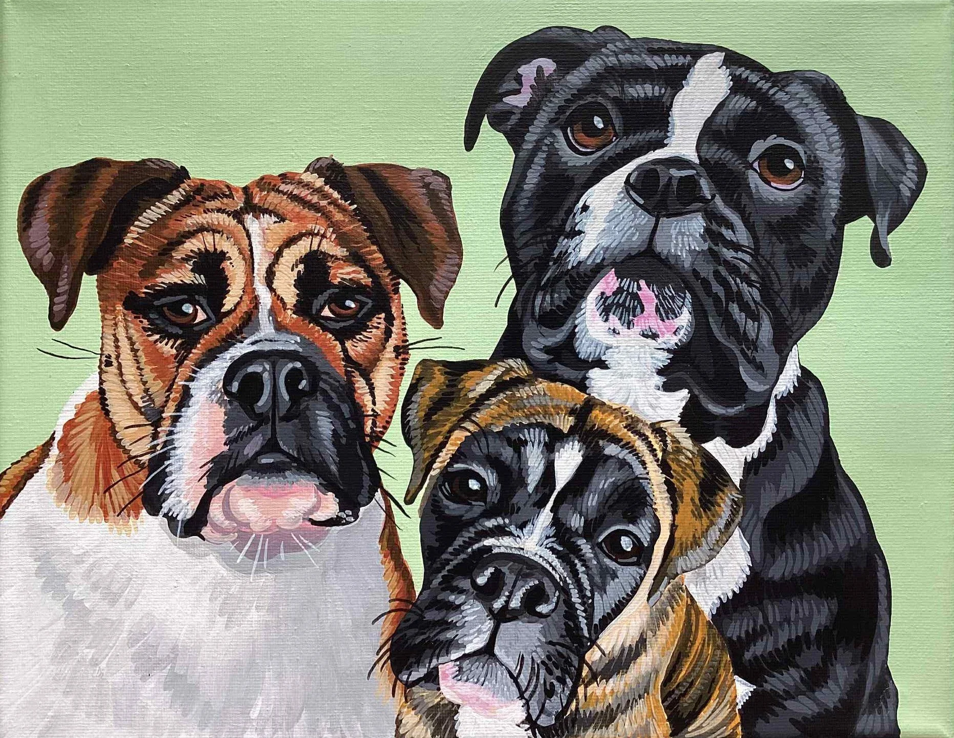 KIGHT, TOOM & ARTEMIS
peinture acrylique sur toile rectangle