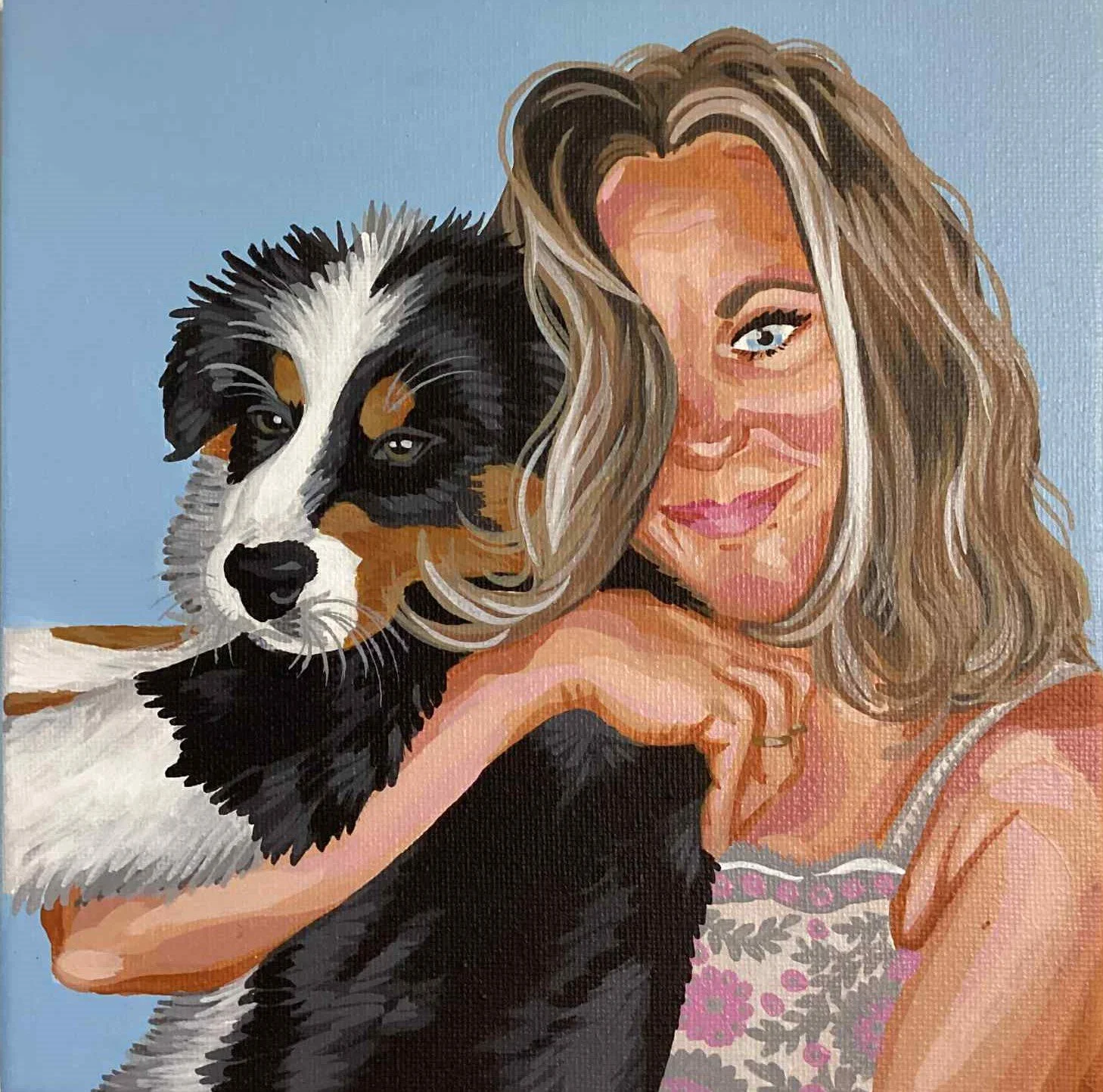 MARLY
peinture acrylique sur toile grand carré