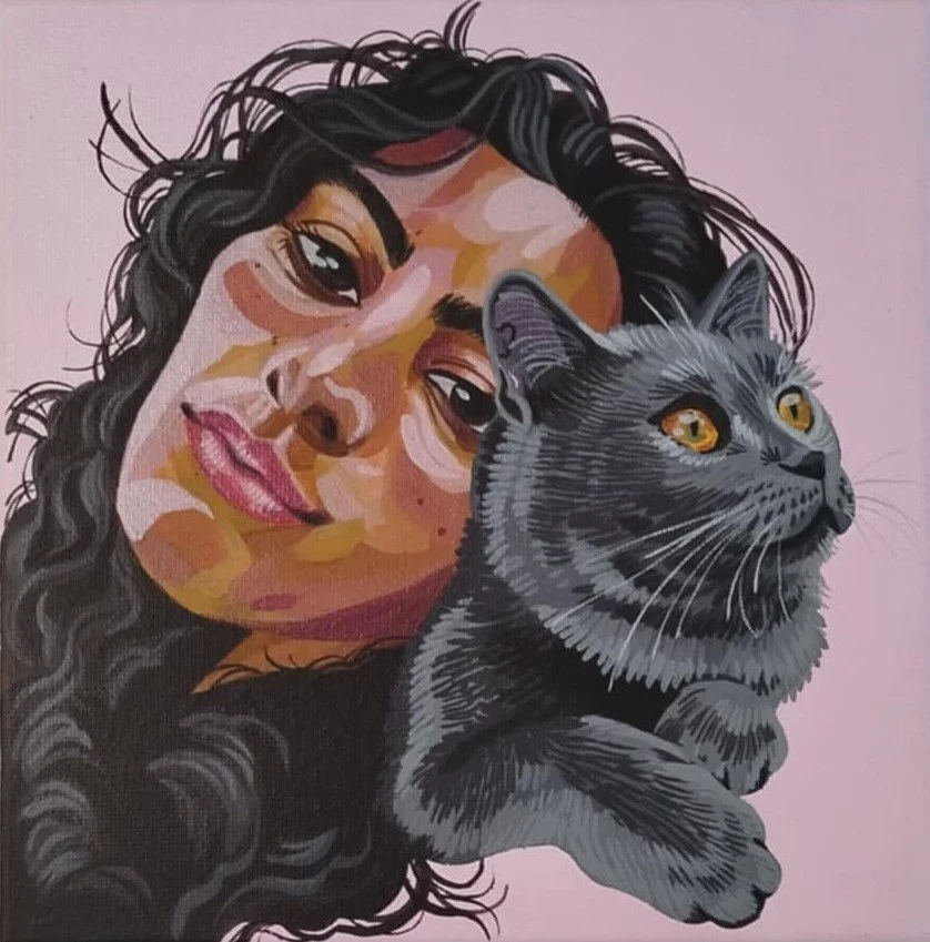 FERIEL & YZEE
peinture acrylique sur toile grand carré