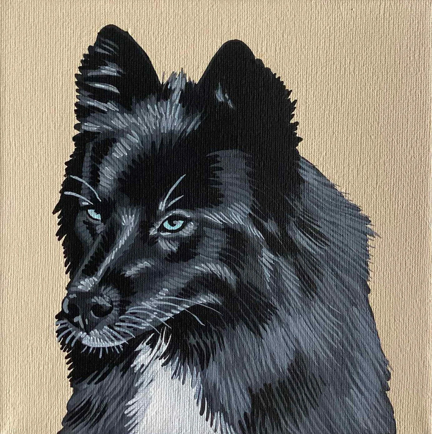 VANILLE
peinture acrylique sur toile petit carré