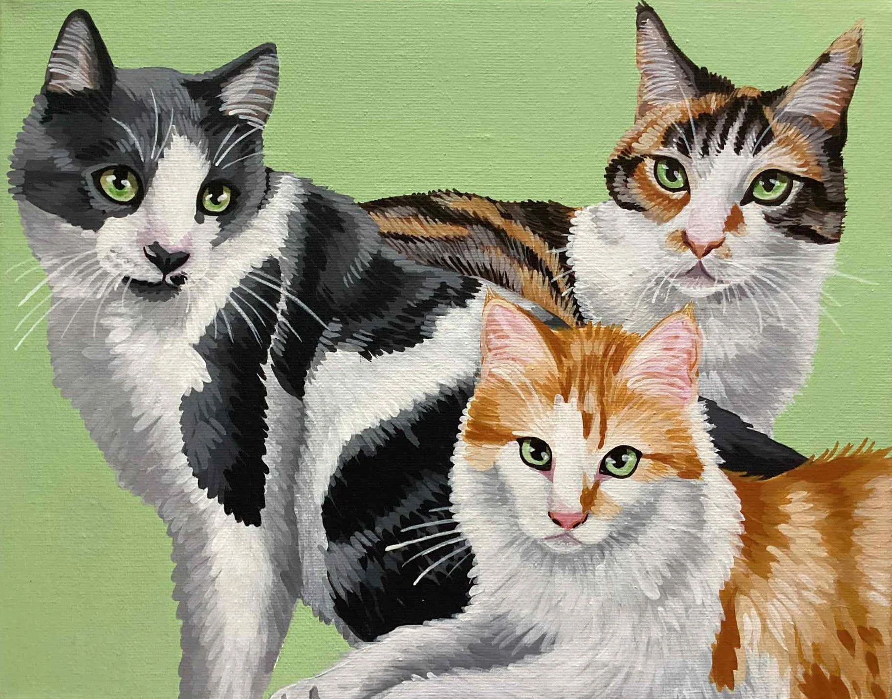 MICKEY, NEYA & SATI
peinture acrylique sur toile rectangle