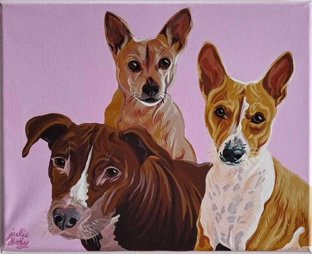 NALA, DANY & MALAÏKA
peinture acrylique sur toile rectangle