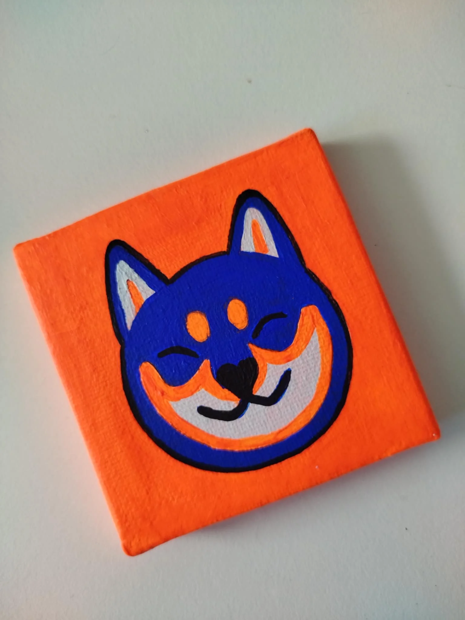 MINI TOILE "Shiba inu"