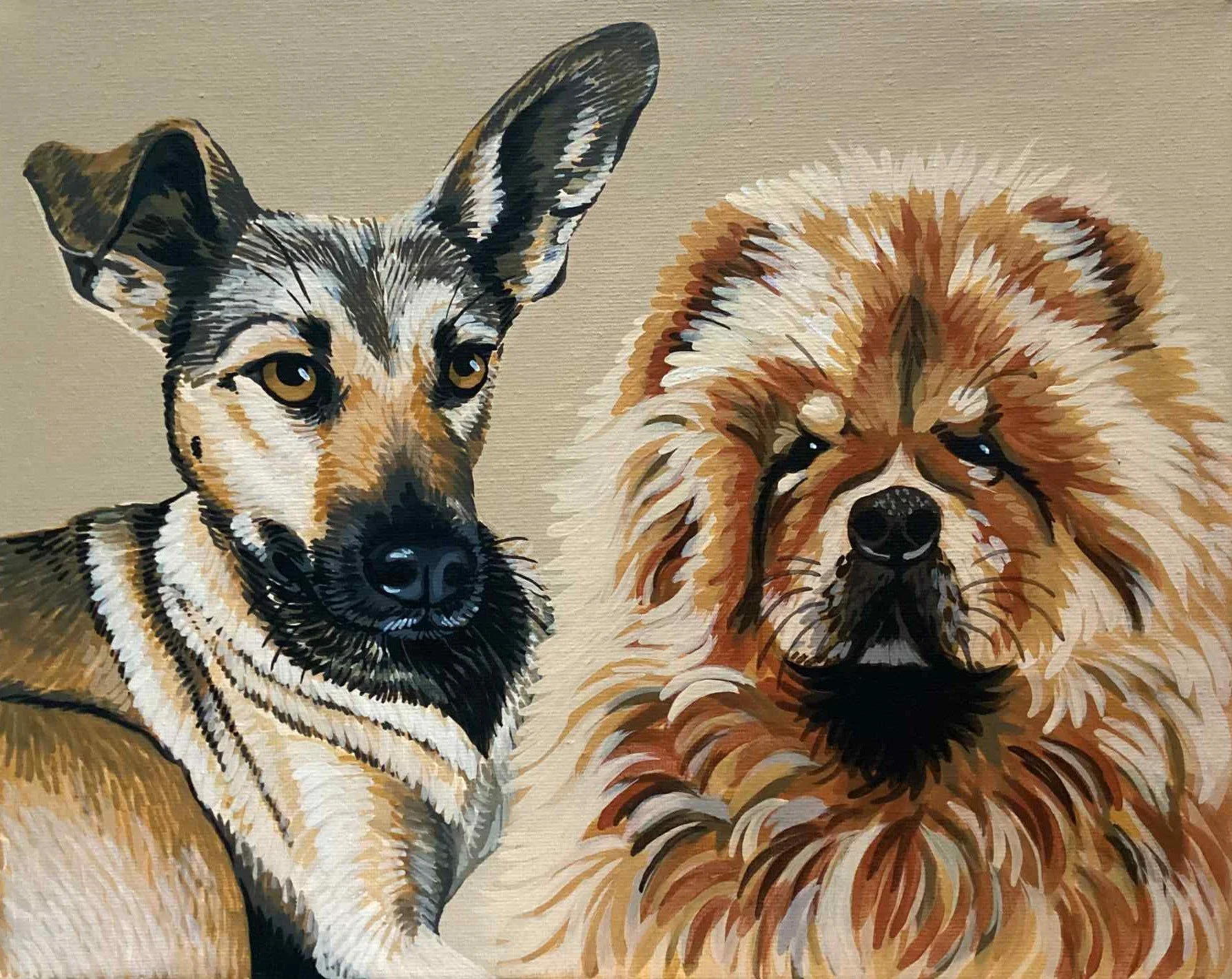 DARPAK & RAFAELA
peinture acrylique sur toile rectangle