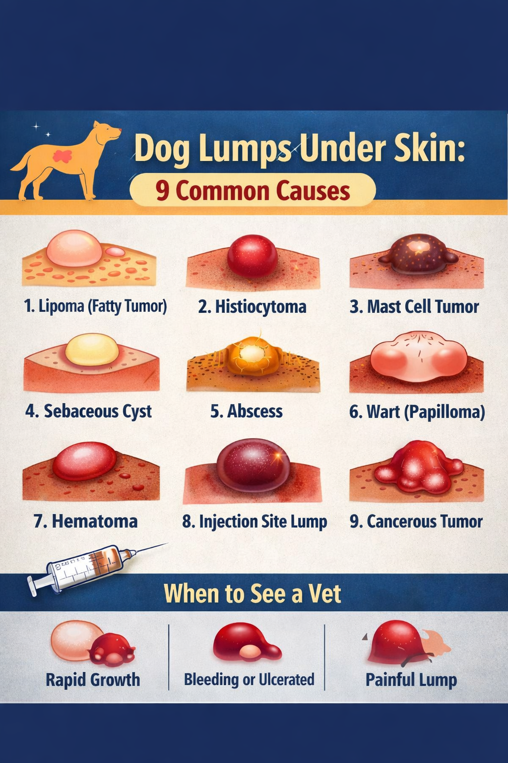 Dog Lump Under Skin: 9 Possible Causes and When to Worry