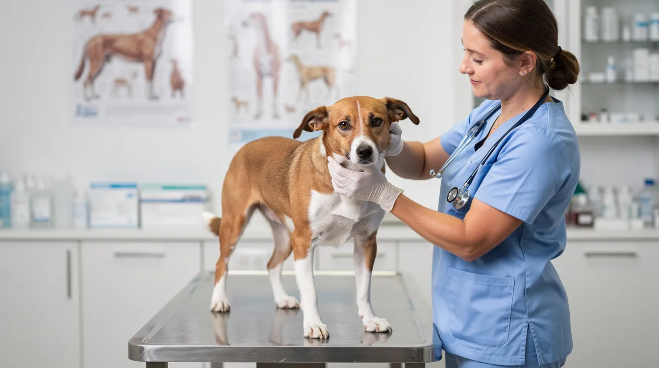 dog examined by bushnell vet
