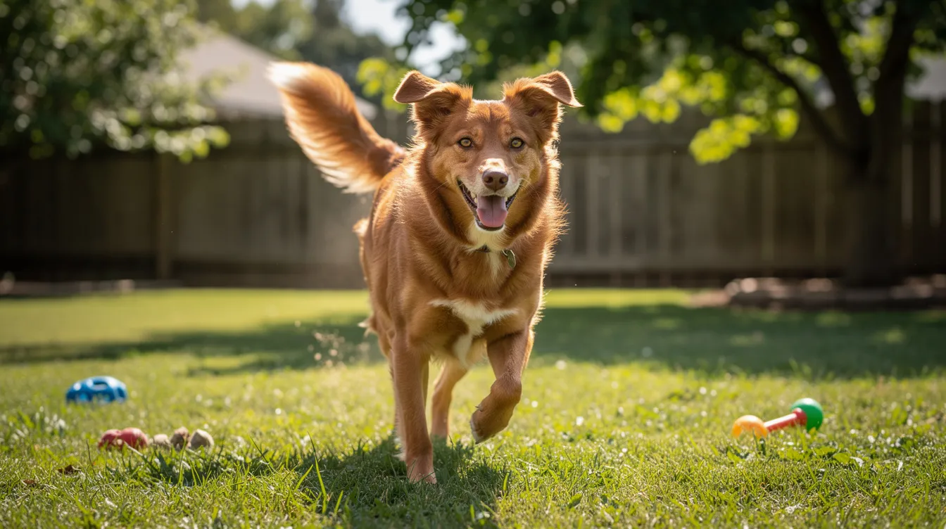 dog running outside to go pee in bushnell fl
