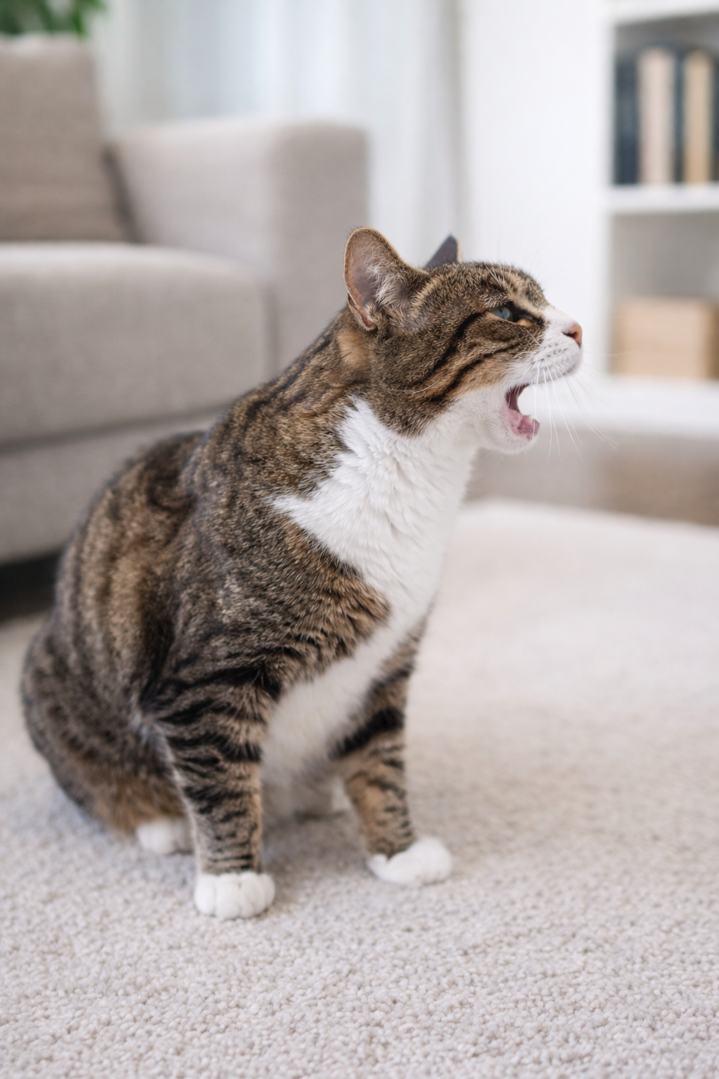 cat coughing ridge manor