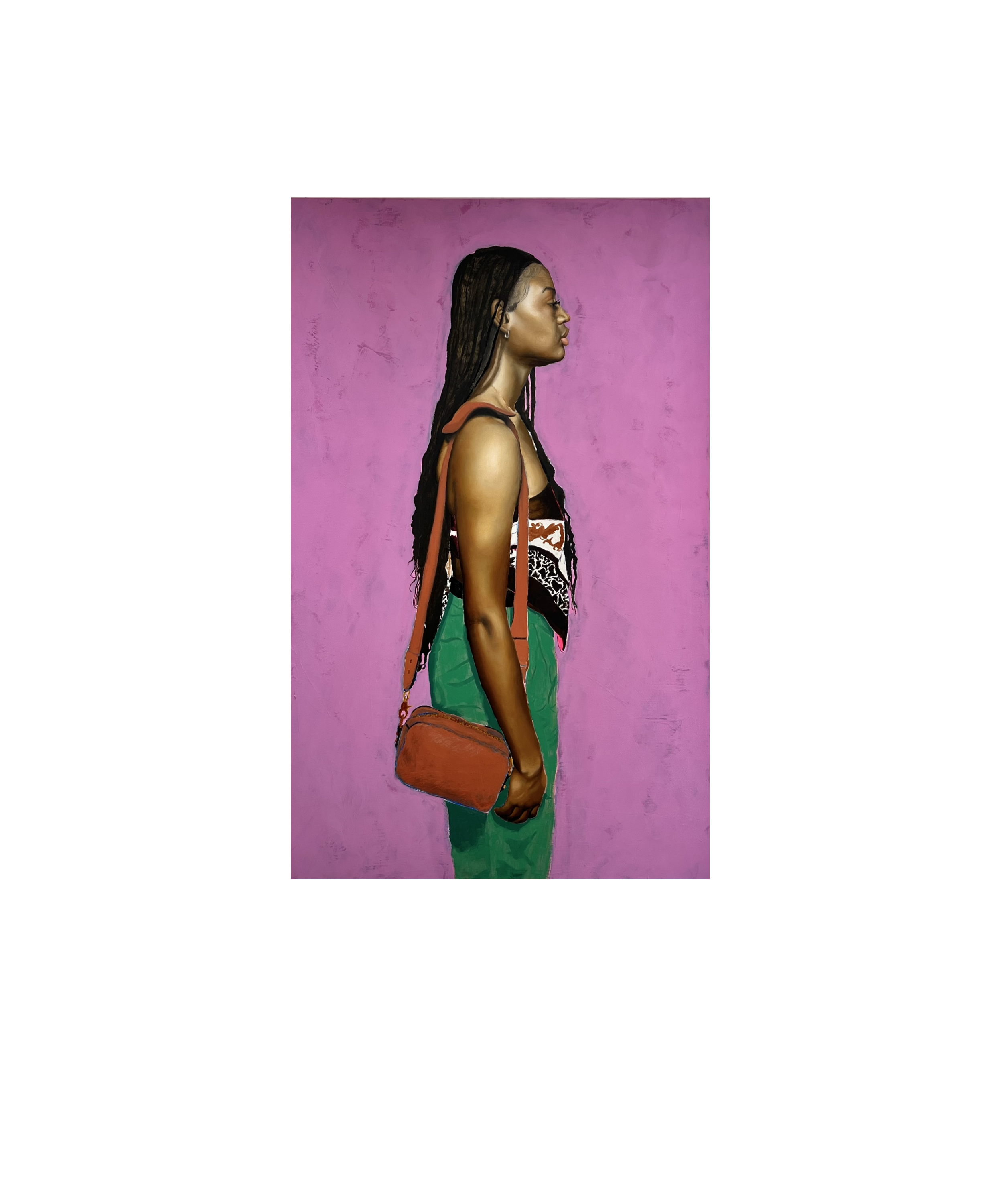 An exercise in community #8
Mixed media on canvas
48 x 30 in
2025