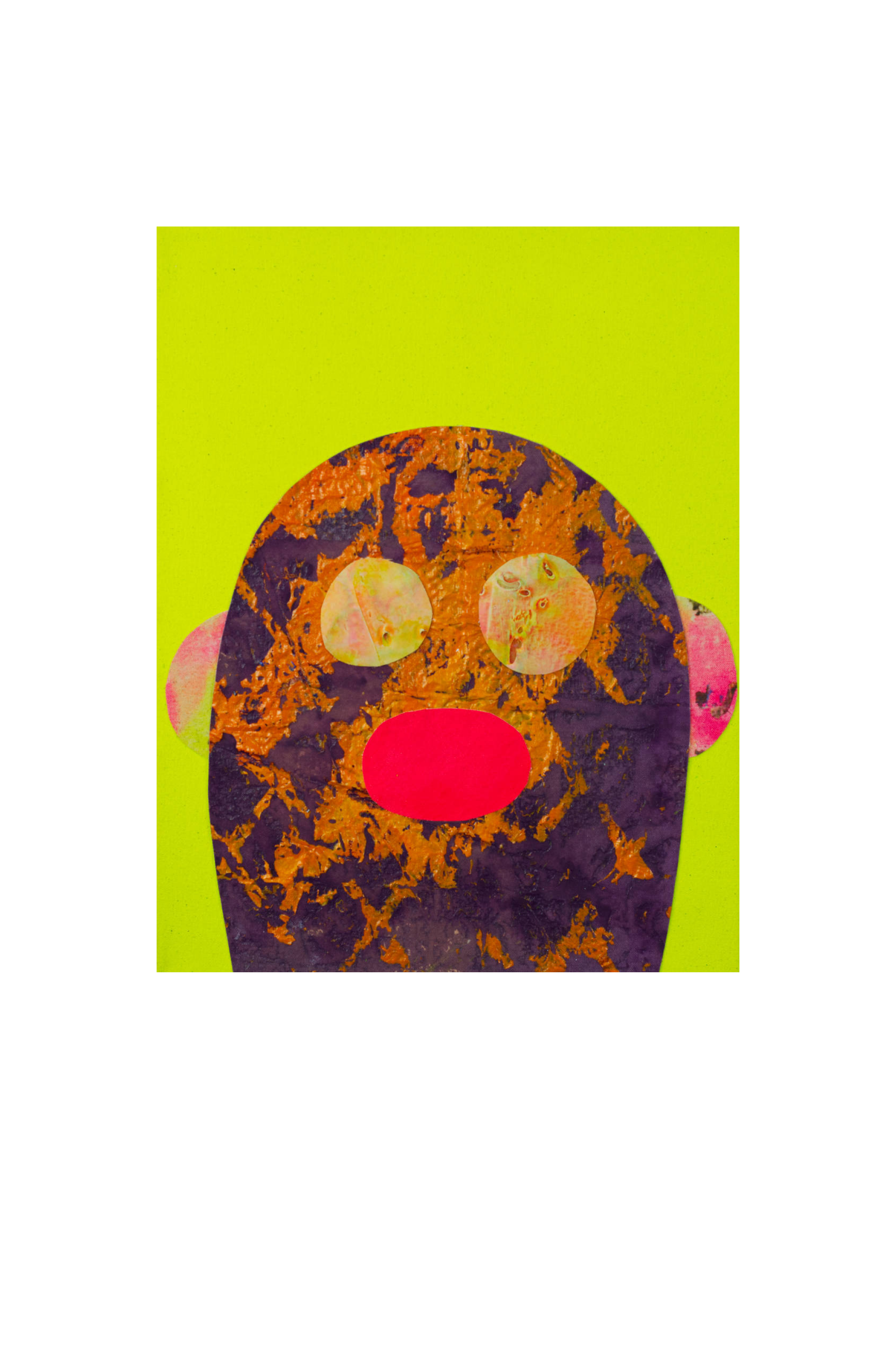 Matt Merkel Hess
Potato Head #9
Collaged acrylic on canvas 
14 x 17"
2016 - 2025