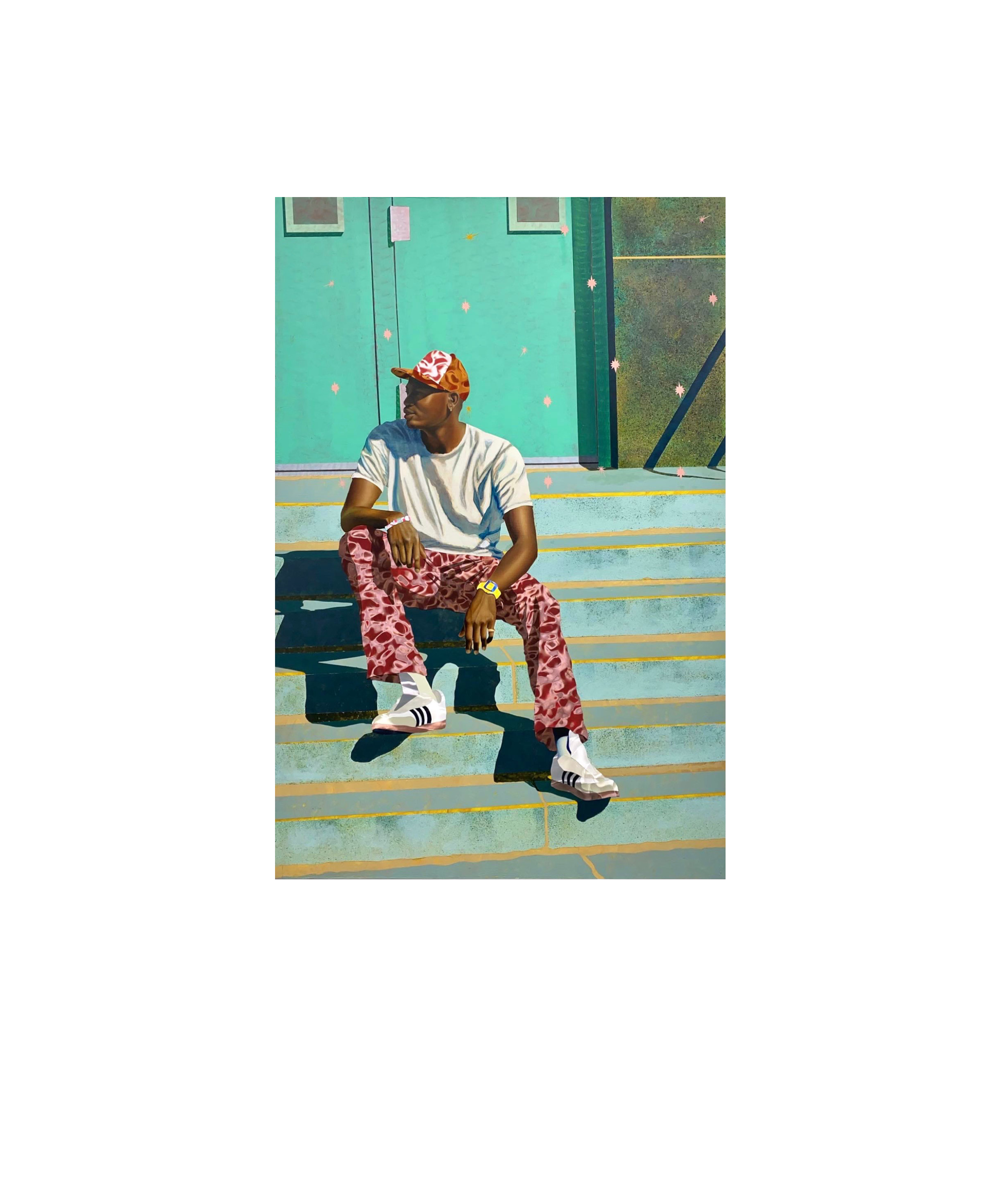 Omar Lawson
Good to See You
Mixed Media on canvas 
48 x 72"
2025
