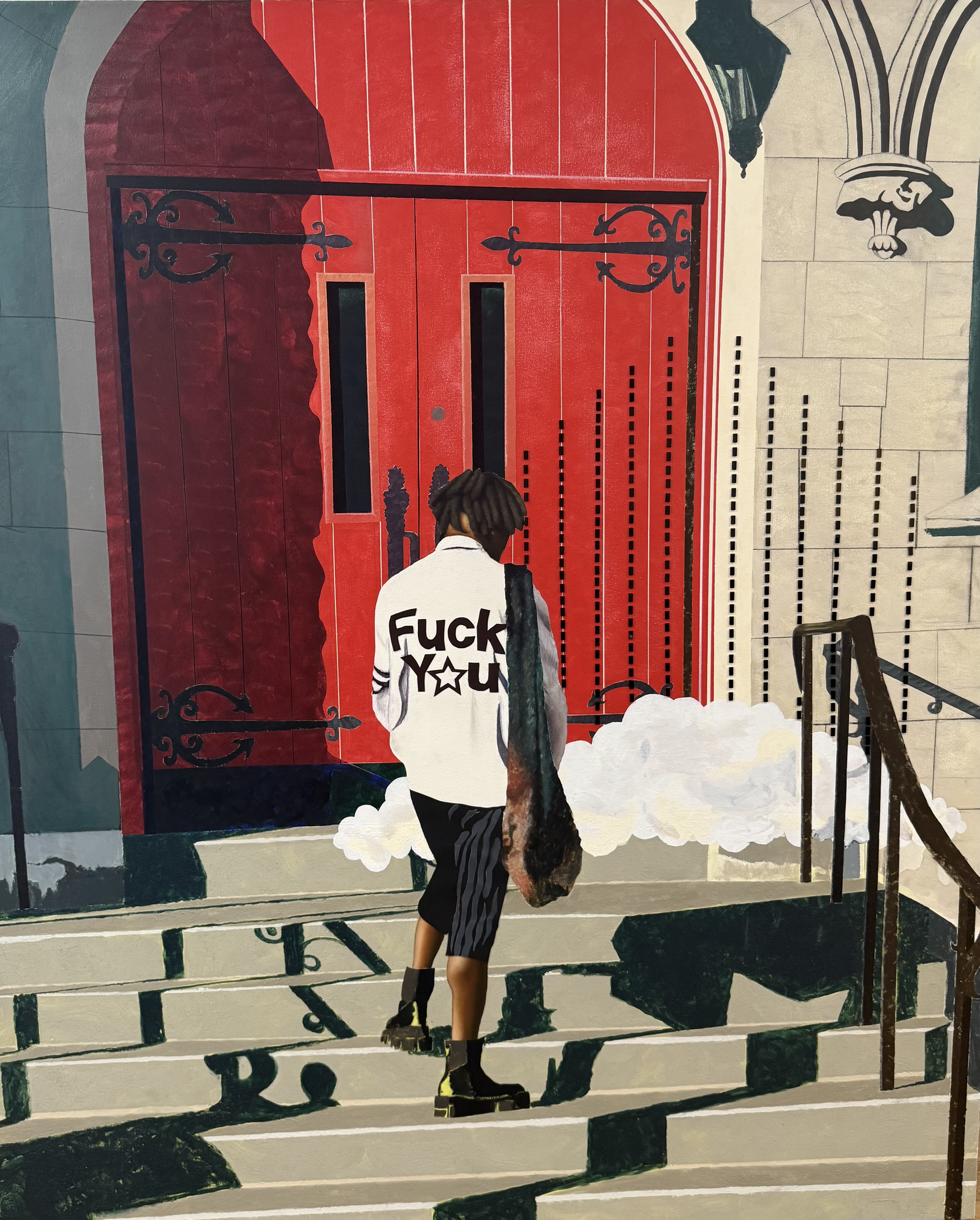 Omar Lawson
An exercise in community #3 
Mixed Media on canvas
60 x 72"
2025
