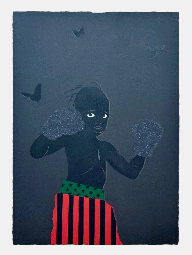 I’m A Bad Man
Enamel, spray paint, acrylic,
140 lb ultra fine glitter on paper
30 x 40"
2025
SOLD