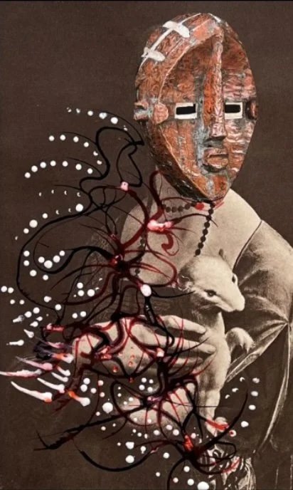 Delphine Diallo
Lady With The Mask
14.37 x 10.6"
Mixed Medium collage
2023
