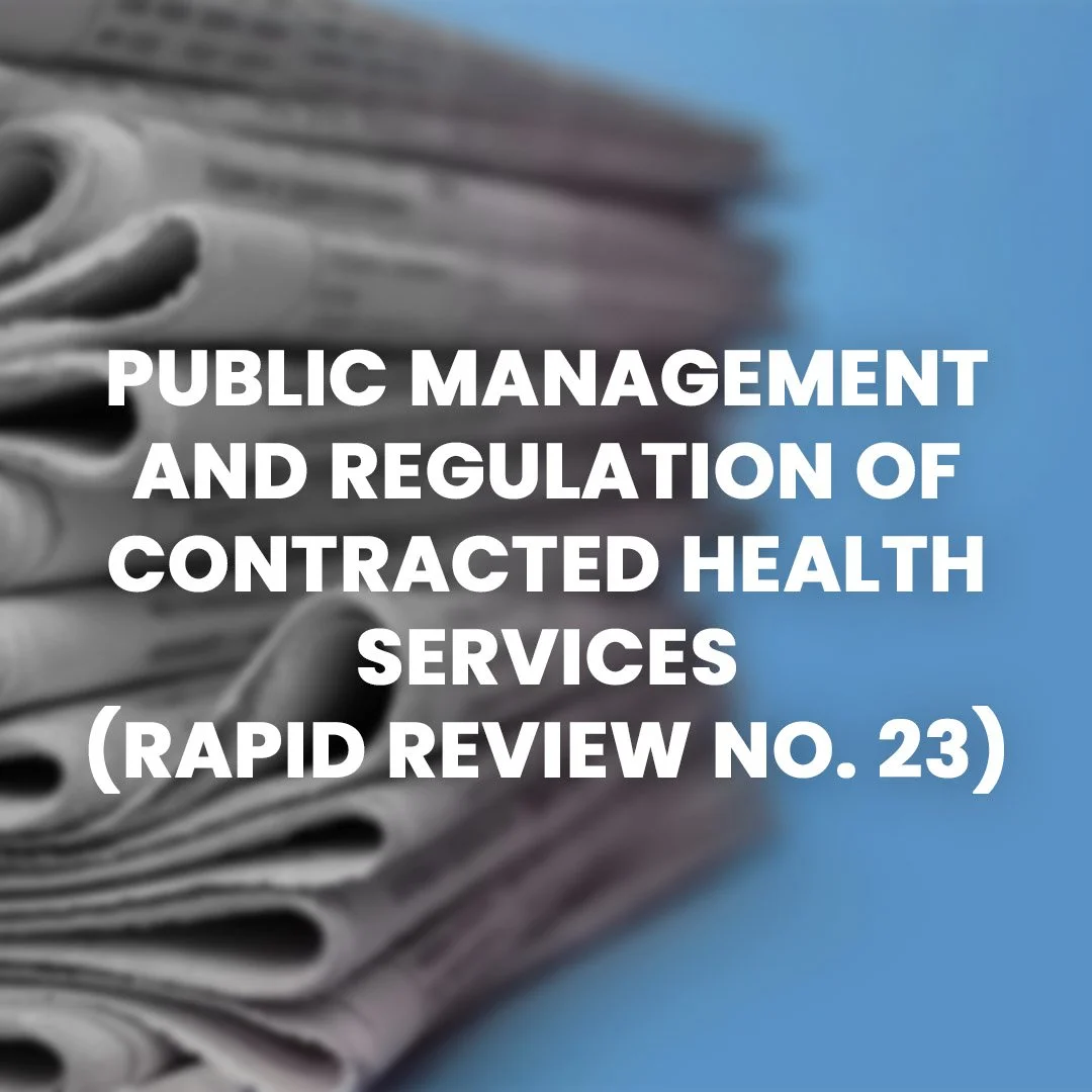 Toronto: The North American Observatory on Health Systems and Policies