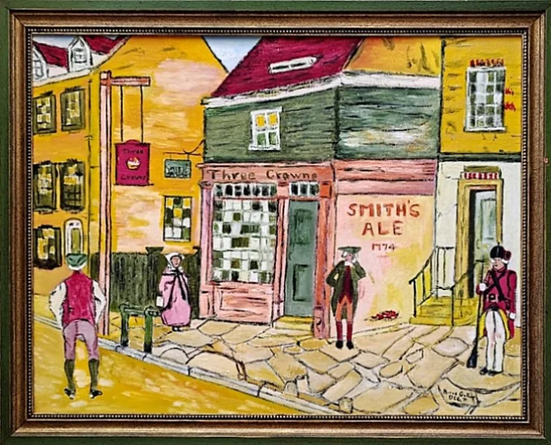 5724-Colonial Village Folk Art Oil Painting-main -800 x 647.jpg