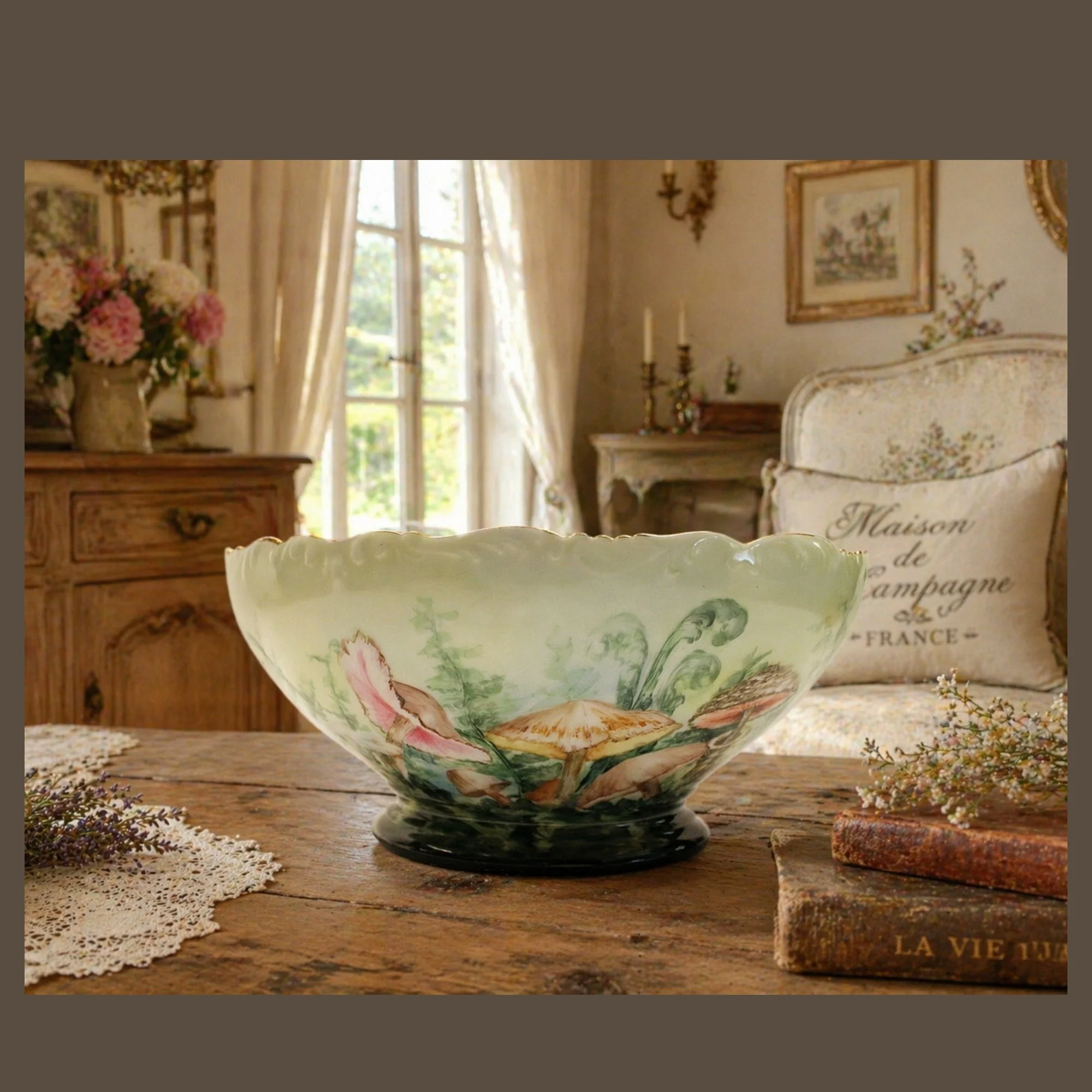 5837-Antique T&V Limoges Centerpiece Bowl 1892-1907 Handpainted Mushrooms-full-front-French-Country-Home-PYH-2000 x 2000.jpg