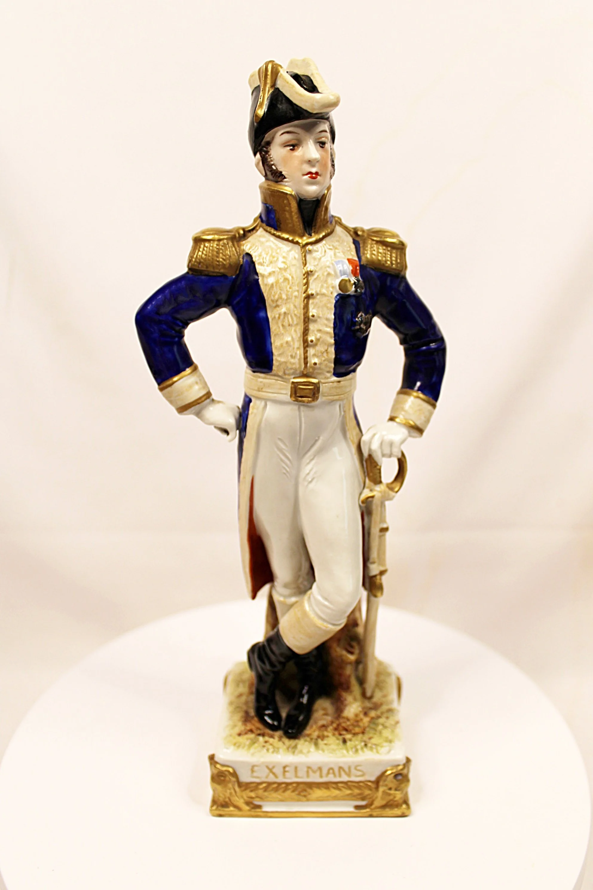 Vintage Porcelain Figurines Three of Napoleon's Generals - Exelmans-Facing Front-1984 x 2976.JPG