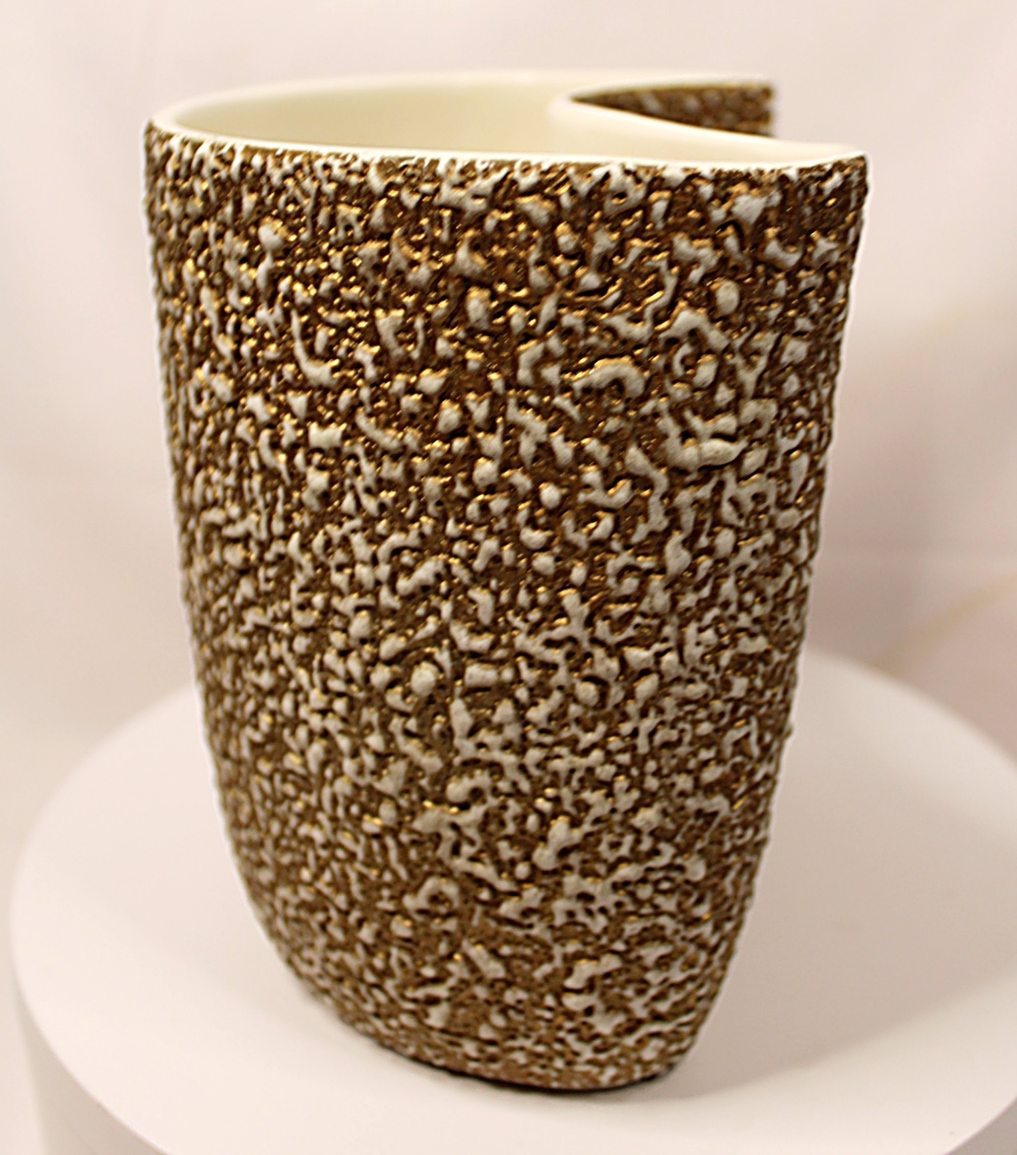 MCM Rocky Mountain Pottery Vase Gilded Pebbled Lava Glaze-side-2-View-2000 x 2272.JPG