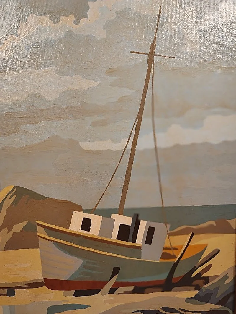 5715-Oil Painting Paint By Numbers Seascape with Lighthouse Frame-sail-boat -on-beach-800 x 1062.jpg