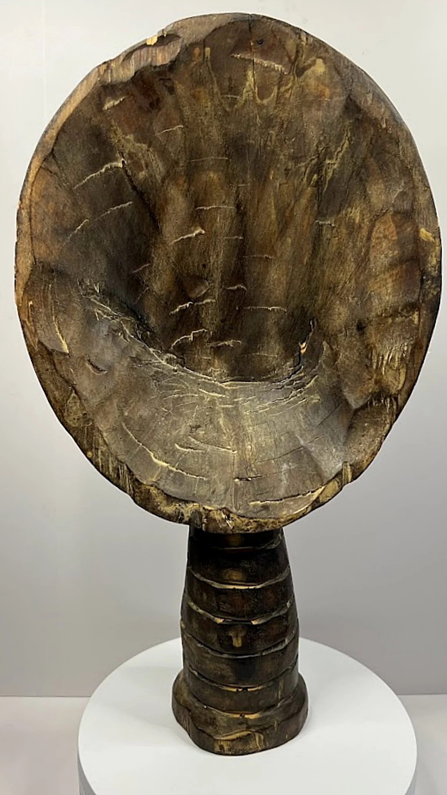 Vintage AFRICAN CARVING Large Wood and Metal Woman-Full back View-1520 x 2701.jpg