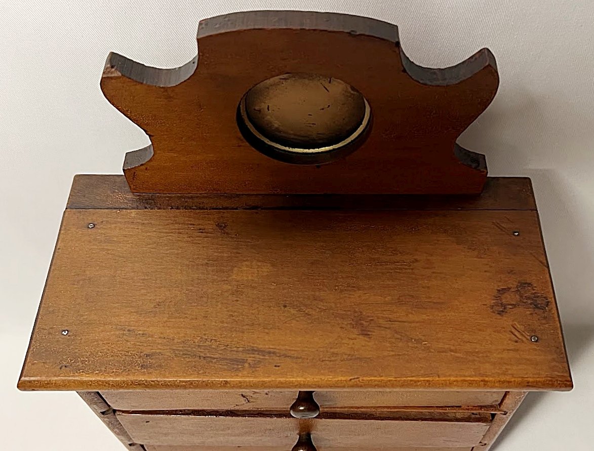 Antique Toy Chest of Drawers with Mirror Handmade Country Wisconsin Provenance-top-2-1173 x 892.jpg
